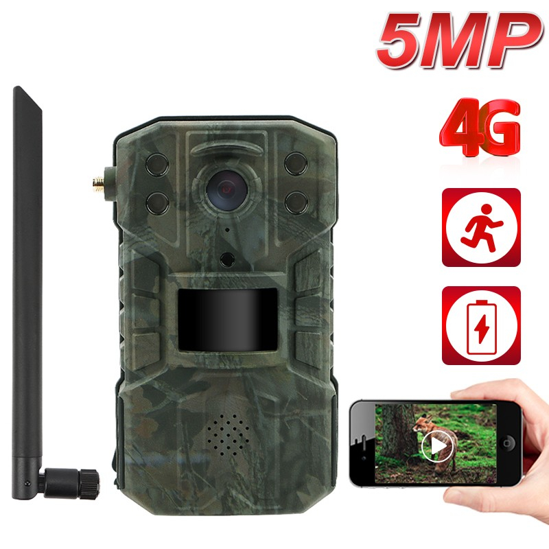 กล้องวงจรปิดไร้สาย 4G Livestream Wild Trail Hunting Camera 940nm มองไม่เห็น มีไฟอินฟราเรด ชาร์จแบตเตอรี่ สําหรับล่าสัตว์