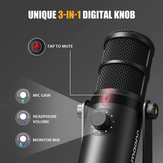 Maono PD400X ไมโครโฟนไดนามิก พอดแคสต์ USB XLR โหมดคู่ ไมค์ไดนามิก USB สําหรับพีซี โทรศัพท์ ไลฟ์สตรีม พอดคาสต์ บันทึกเสียง