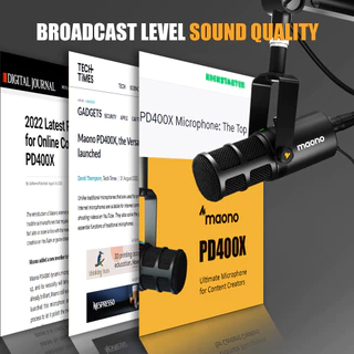 Maono PD400X ไมโครโฟนไดนามิก พอดแคสต์ USB XLR โหมดคู่ ไมค์ไดนามิก USB สําหรับพีซี โทรศัพท์ ไลฟ์สตรีม พอดคาสต์ บันทึกเสียง