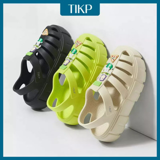 Tikp รองเท้าแตะส้นสูง หัวโต สําหรับผู้หญิง Y1126