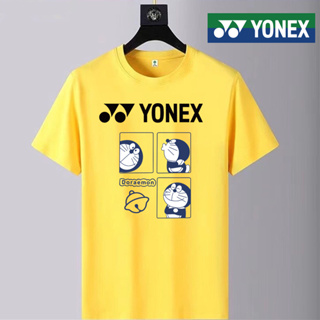 Yonex ใหม่ เสื้อยืดแบดมินตัน แขนสั้น ซับเหงื่อ แห้งเร็ว สําหรับนักเรียน ผู้ชาย และผู้หญิง 2023