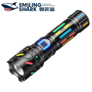 Smilingshark SD7013 ไฟฉาย LED M77 8400lumens สว่างมาก ซูมได้ 5 โหมด พร้อมไฟเรืองแสง Type-C กันน้ํา ชาร์จซ้ําได้ หลากสี สําหรับตั้งแคมป์ ล่าสัตว์ เดินป่า