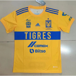 เสื้อกีฬาแขนสั้น ลายทีมชาติฟุตบอล Tigres UANL 2022 ชุดเหย้า 2023