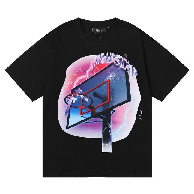 Trapstar ผู้ชายผู้หญิงผ้าฝ้ายแท้แขนสั้นเสื้อยืด 0524