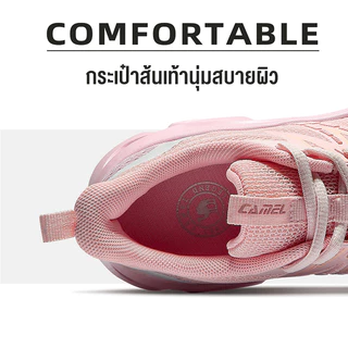 CAMEL SPORTS รองเท้าผ้าใบลําลอง น้ําหนักเบา ใส่สบาย ระบายอากาศ เหมาะกับการวิ่ง เล่นกีฬา สําหรับสตรี