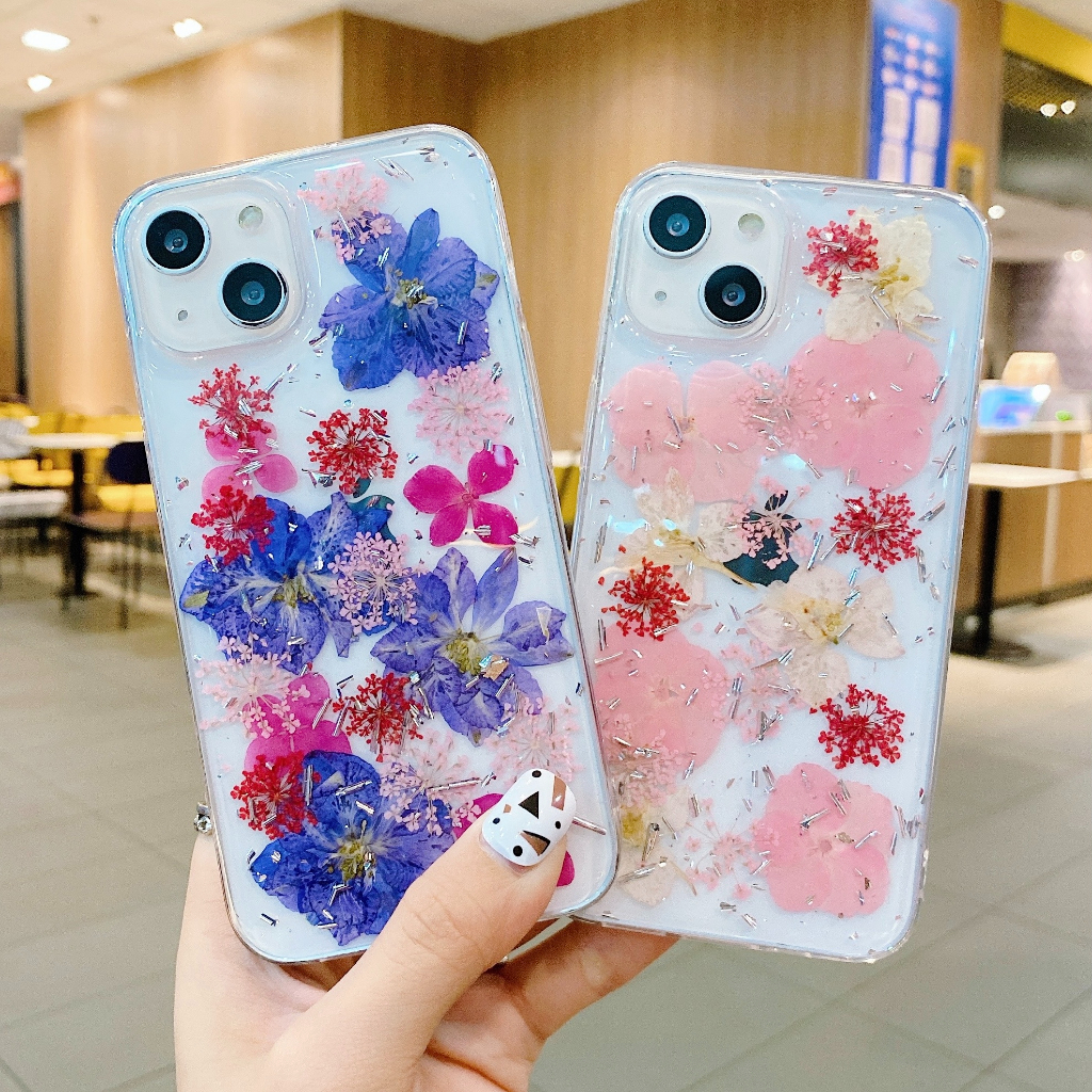เคสโทรศัพท์มือถือแบบนิ่ม กันกระแทก ลายดอกไม้สีทอง สําหรับ iPhone X Xr XS 6 7 8 11 12 13 14 15 Pro Plus Max mini