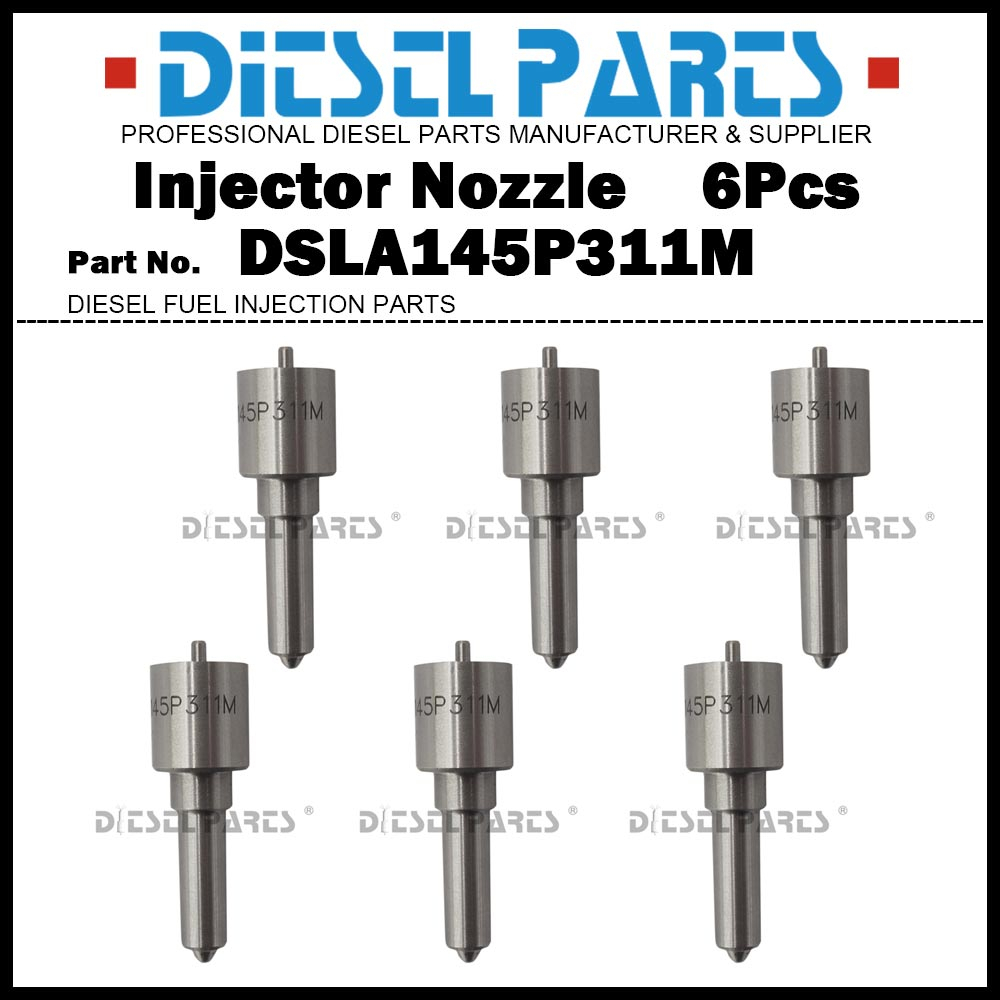 6 ชิ้นดีเซลหัวฉีดน้ํามันเชื้อเพลิงหัวฉีดเคล็ดลับ DSLA145P311M สําหรับ Cummins 6BT 6BTAA/หัวฉีด 39318