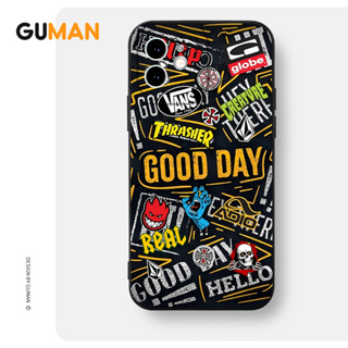 Guman เคสไอโฟน เคสซิลิโคนนุ่มกันกระแทกน่ารักตลก เคสโทรศัพท์ Compatible for iPhone 14 13 12 11 Pro Max SE 2020 X XR XS 8 7 6 6S Plus พลัส XYB1847