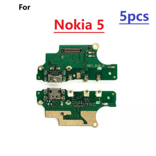 พอร์ตชาร์จ USB แจ็คเชื่อมต่อสายเคเบิลอ่อน + บอร์ดไมโครโฟน สําหรับ Nokia 5