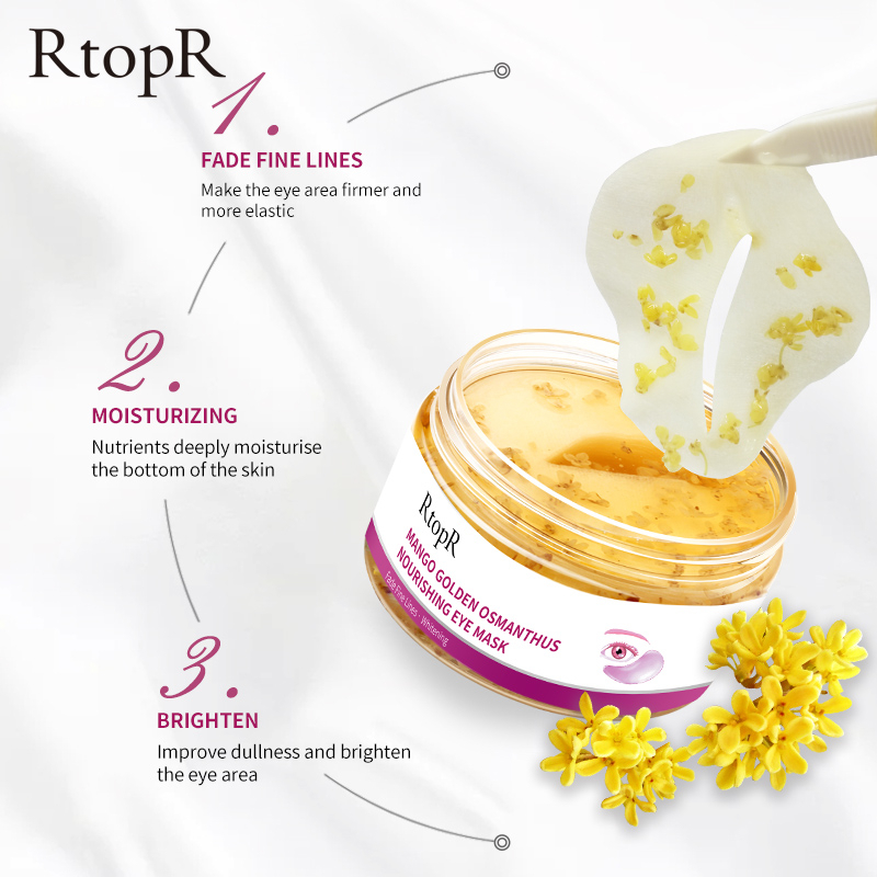 Rtopr มาสก์บํารุงรอบดวงตา ช่วยต่อต้านริ้วรอยแห่งวัย สีทอง จํานวน 40 ชิ้น ต่อกล่อง