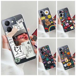 เคสโทรศัพท์มือถือแบบนิ่ม TPU ใส พิมพ์ลายเจลลี่ หลากสี สําหรับ VIVO Y36 5G Y36 Y 36