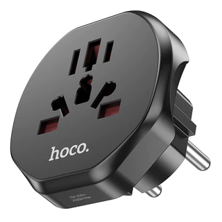 Hoco AC6 Universal ปลั๊กแปลง Travel Adaptor มัลติฟังก์ชั่น All-in-one ปลั๊กชาร์จ EU Wall Charger สําหรับสมาร์ทโฟน Universal