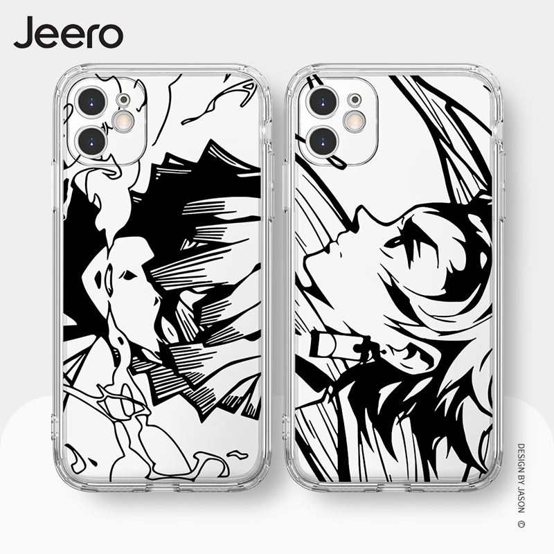 Jeero เคสไอโฟน เคสซิลิโคนนุ่มกันกระแทกใสการ์ตูนอนิเมะตลก เคสโทรศัพท์ Compatible for iPhone 14 13 12 11 Pro Max SE 2020 X XR XS 8 7 Plus พลัส HFE2468
