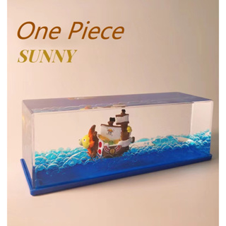 โมเดลวันพีช One Piece Sunshine Ship Drift Bottle สําหรับตกแต่งโต๊ะ ของขวัญวันเกิด