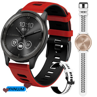 สําหรับ Garmin Vivomove เทรนด์สมาร์ทวอทช์ สายนาฬิกาซิลิโคน สําหรับ Garmin Vivo move Trend SmartWatch สร้อยข้อมือ