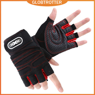 Globetrotter COD【สินค้าเฉพาะจุด】ถุงมือ แบบครึ่งนิ้ว กันลื่น สําหรับขี่จักรยาน ตั้งแคมป์ เดินป่า ยิม ฟิตเนส กีฬา 1 คู่