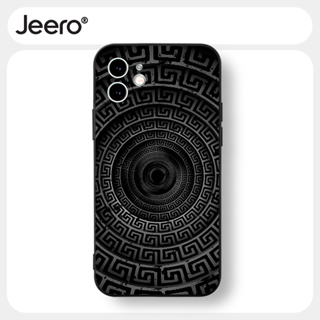 Jeero เคสไอโฟน เคสซิลิโคนนุ่มกันกระแทกน่ารักตลก สีดำ เคสโทรศัพท์ Compatible for iPhone 15 14 13 12 11 Pro Max SE 2020 X XR XS 8 7 6 6S Plus พลัส HFF3251