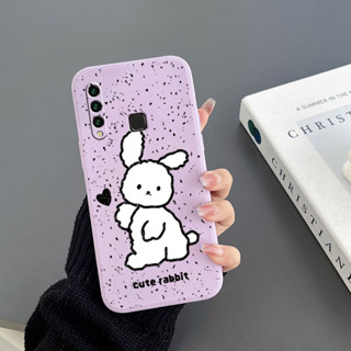 เคสโทรศัพท์มือถือ Tpu ขอบตรง ลายกระต่าย สําหรับ Vivo Y20 Vivo Y20S Vivo Y20S G Vivo Y20i Vivo Y20 2021 Vivo Y12A Y12S