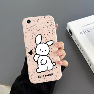 เคสโทรศัพท์มือถือ Tpu ขอบตรง ลายกระต่าย สําหรับ Vivo Y81 Vivo Y83 Vivo Y85 V9 Vivo Y91 Vivo Y95 Vivo Y1S