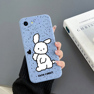 เคสโทรศัพท์มือถือ Tpu ขอบตรง ลายกระต่าย สําหรับ Oppo A83 Oppo A54 4G Oppo A94 4G Oppo A93 4G Oppo A91 Oppo F5