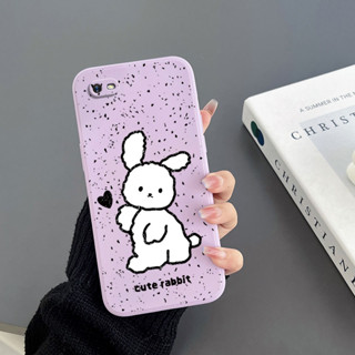 เคสโทรศัพท์มือถือ Tpu ขอบตรง ลายกระต่าย สําหรับ Oppo F1S F11 F11pro F9 F9 PRO A1K F7