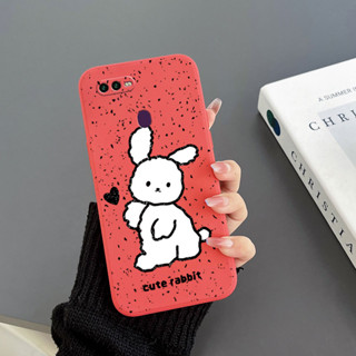 เคสโทรศัพท์มือถือ Tpu ขอบตรง ลายกระต่าย สําหรับ Oppo A17 Oppo RENO 8T 4G Oppo A1pro Oppo A74 5G Oppo A77 Oppo A77S