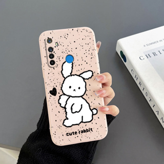 เคสโทรศัพท์มือถือ Tpu ขอบตรง ลายกระต่าย สําหรับ realme 5 realme 5i realme 5S 6i realme C3 realme C11 realme C20 C11 2021