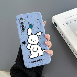 เคสโทรศัพท์มือถือ Tpu ขอบตรง ลายกระต่าย สําหรับ realme 5pro realme 6 realme 6 pro realme 7 4G realme 9 pro plus