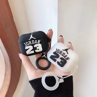 เคสหูฟังซิลิโคน กันตก ลายการ์ตูน Jordan 23 สําหรับ AirPods 1 2 3 Pro