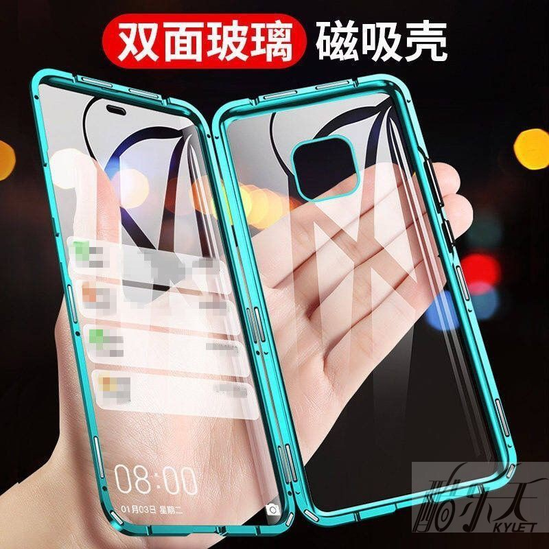 For Huawei Y9 Prime 2019 Y9s Y7A Mate 20 30 40 50 60 Pro 20X เคสโทรศัพท์มือถือแบบกระจกนิรภัย บางมาก กันกระแทก สองด้าน หรูหรา สําหรับ