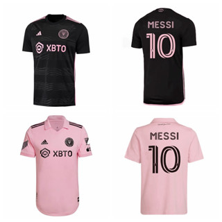 เสื้อกีฬาแขนสั้น ลายทีมชาติฟุตบอล Major League Inter Miami CF Home Away Lionel Messi MLS 2023-24 ชุดเหย้า