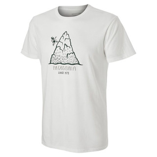 เสื้อยืดแขนสั้นลําลอง ผ้าฝ้าย พิมพ์ลายโลโก้ Patagonia สําหรับผู้ชาย