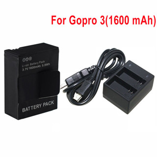 แบตเตอรี่ แบบเปลี่ยน สําหรับ Gopro 3 3+ go pro 1600mah