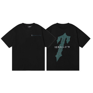 ใหม่ Trapstar เสื้อยืดลําลอง แขนสั้น ลายพราง สําหรับผู้ชาย ผู้หญิง