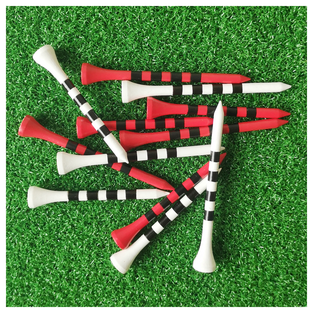 Professional Bamboo golf tees 100 ชิ้น/แพ็ค 5x แข็งแกร่งกว่าไม้ TEE สีแดงสีขาวฝึกเกม ball TEE สําหรับ Irons Drivers Hybrids ราคา ถูกที่สุด ดีลบีเคเค แกลเลอรีภาพที่ 7