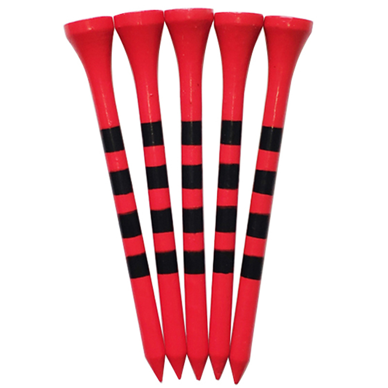 Professional Bamboo golf tees 100 ชิ้น/แพ็ค 5x แข็งแกร่งกว่าไม้ TEE สีแดงสีขาวฝึกเกม ball TEE สําหรับ Irons Drivers Hybrids ราคา ถูกที่สุด ดีลบีเคเค แกลเลอรีภาพที่ 3