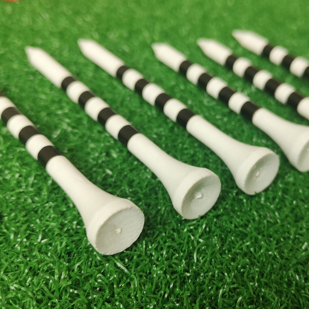 Professional Bamboo golf tees 100 ชิ้น/แพ็ค 5x แข็งแกร่งกว่าไม้ TEE สีแดงสีขาวฝึกเกม ball TEE สําหรับ Irons Drivers Hybrids ราคา ถูกที่สุด ดีลบีเคเค แกลเลอรีภาพที่ 6