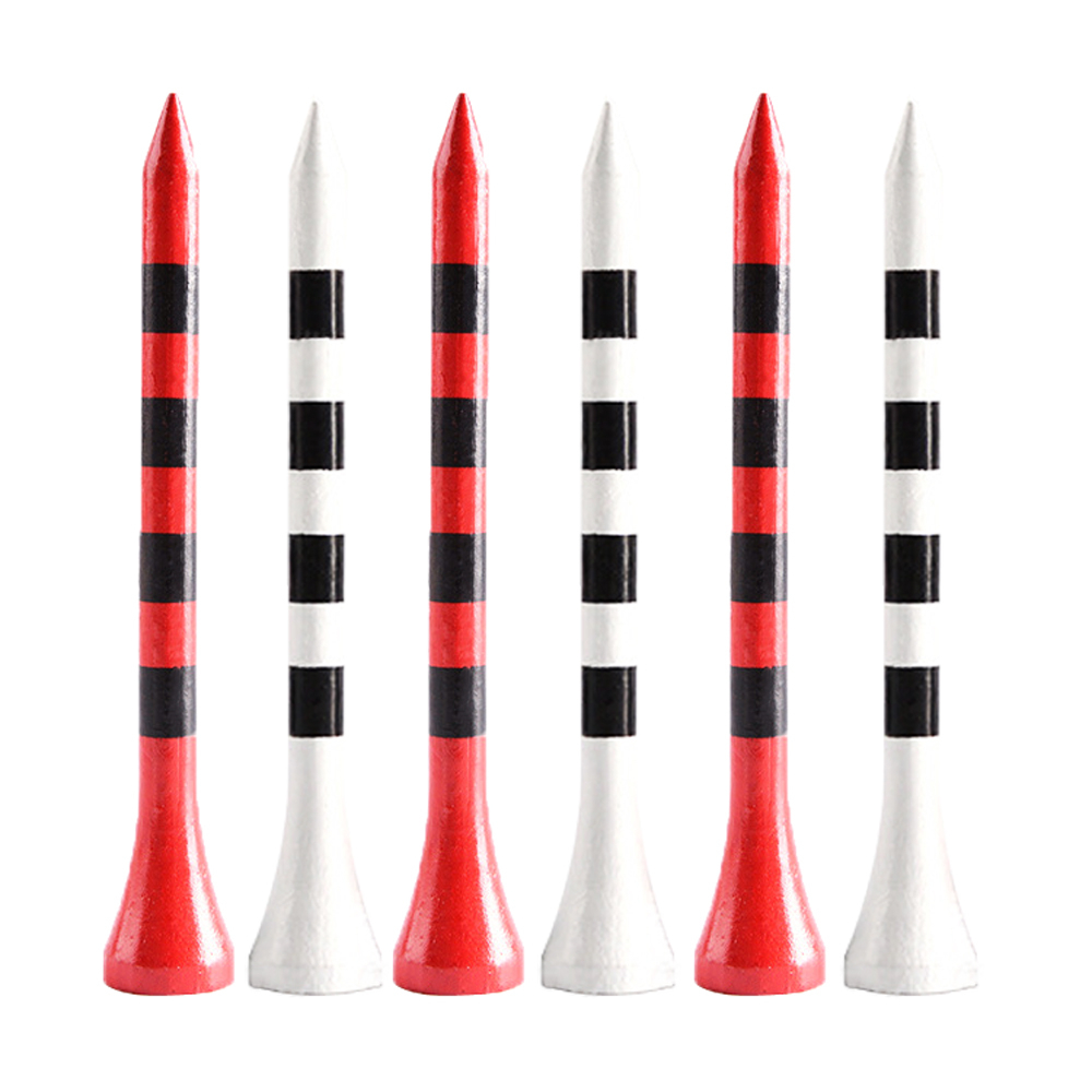 Professional Bamboo golf tees 100 ชิ้น/แพ็ค 5x แข็งแกร่งกว่าไม้ TEE สีแดงสีขาวฝึกเกม ball TEE สําหรับ Irons Drivers Hybrids ราคา ถูกที่สุด ดีลบีเคเค แกลเลอรีภาพที่ 4