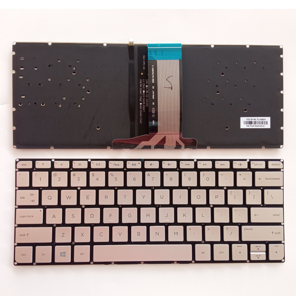 แป้นพิมพ์ US ใหม่สําหรับ HP Envy 14-Jxxxxx 14-J100 14-J006TX 14-J153CA 14-J157CA Backlit เงิน