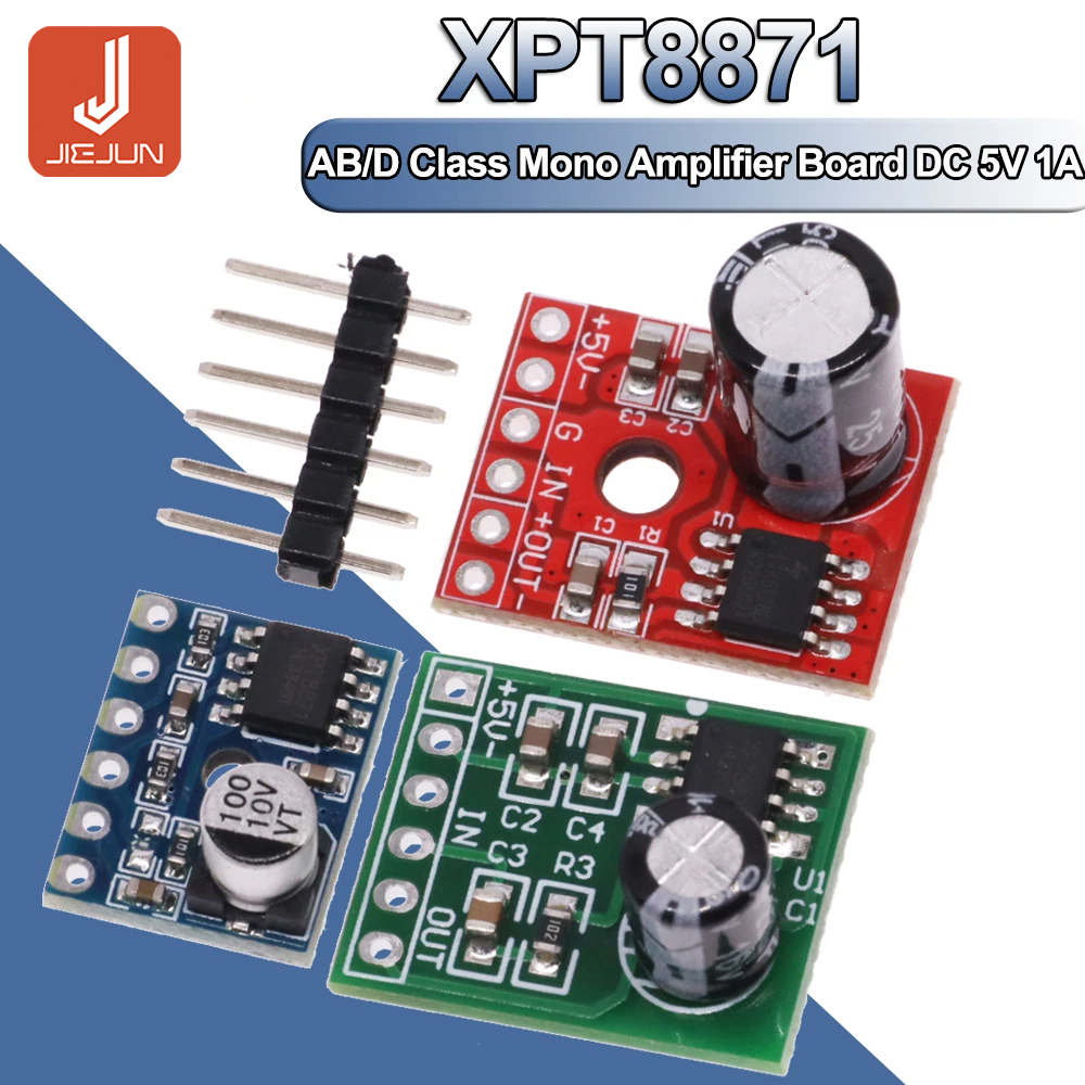 LTK5128 XPT8871 Mono AB Class D เครื่องขยายเสียง DC 5V 1A 5W เสียง Placa Amplificador มินิลําโพงเสีย