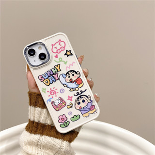 เคสโทรศัพท์มือถือ แบบนิ่ม ลายการ์ตูนชินจัง สําหรับ iPhone 11 12 13 14 PRO MAX iPhone14 iPhone14ProMax