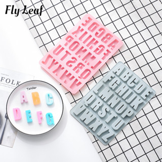 Fly Leaf แม่พิมพ์ซิลิโคน รูปตัวอักษร A-Z ขนาดใหญ่ สําหรับทําพุดดิ้ง เยลลี่ ขนมหวาน ช็อคโกแลต เบเกอรี่ DIY