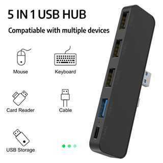 Goojodoq SB HUB อะแดปเตอร์ขยายความเร็วสูง สําหรับ PS5 PS5 PS5 USB 3.0