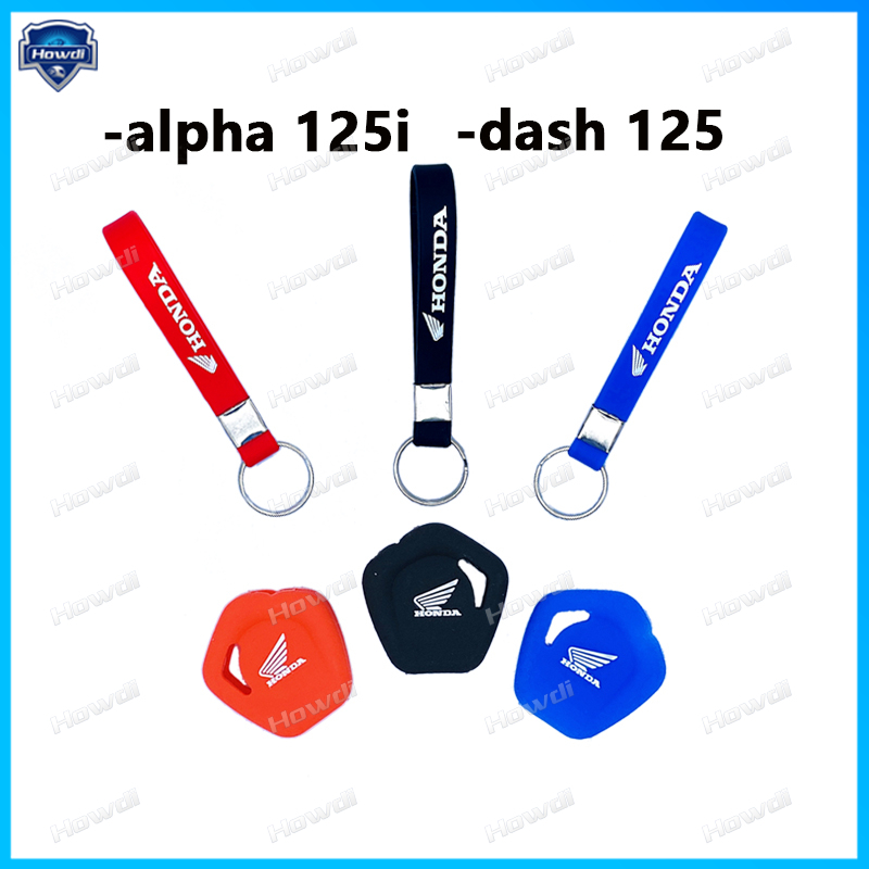 【พร้อมส่งเคสกุญแจซิลิโคนสําหรับ Honda Wave Alpha 125I Dash 125Ex5 Future Fi Beat พวงกุญแจ