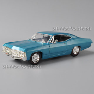 Jada โมเดลรถยนต์ สเกล 1:24 1967 Chevy Impala สไตล์วินเทจ