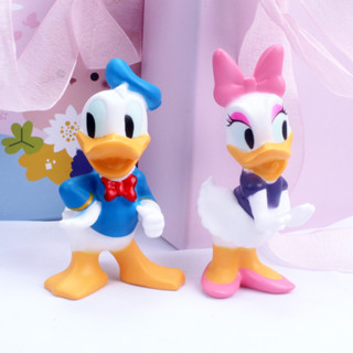 โมเดลฟิกเกอร์ PVC รูปการ์ตูน Disney Donald Fauntleroy Duck Donald Duck Daisy Duck ขนาด 12 ซม. เหมาะกับของขวัญ ของเล่นสําหรับเด็ก