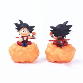 โมเดลฟิกเกอร์ PVC รูป Dragon Bal Son Goku Somersault Cloud Four Star Ball Q Version ขนาด 11 ซม. ของเล่นสําหรับเด็ก