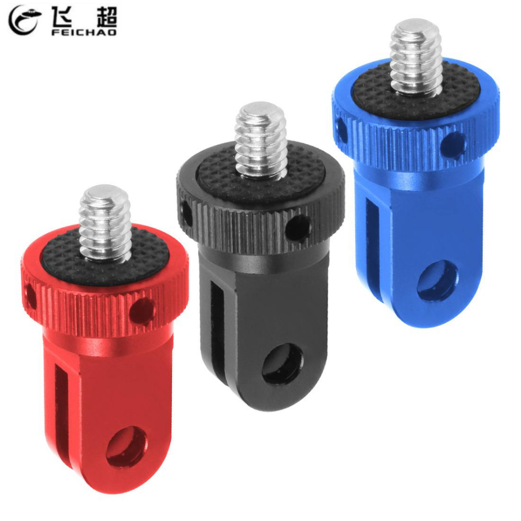 FEICHAO 2in1 ขาตั้งกล้องขนาดเล็กแปลงเมาท์ไปยังอะแดปเตอร์ฐานที่วางจําหน่ายอย่างรวดเร็วสําหรับ GoPro Hero 13 12 / DJI OSMO Action4 / Insta360 X5 กล้องแอคชั่น