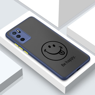 Be happy smile เคสโทรศัพท์ซิลิโคน แบบนิ่ม ป้องกันเลนส์กล้อง สําหรับ OPPO a16 a16k a91 a92 a9 a93 a94 a83 a74 5g 2020