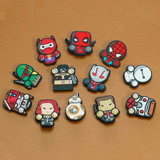 กระดุม รูปรองเท้า Croc Jibz Pins DC Hero สีสันสดใส DIY